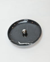 Load image into Gallery viewer, Black Marble Serving Bowl with Round Handle

