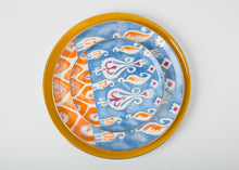 Load image into Gallery viewer, POSH Orange &amp; Blue Dessert and Dinner Plate
