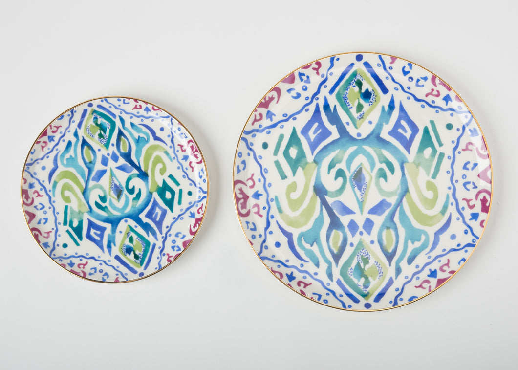 POSH Light Blue Dessert and Dinner Plate