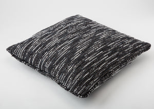 Black with White & Grey Embroidery