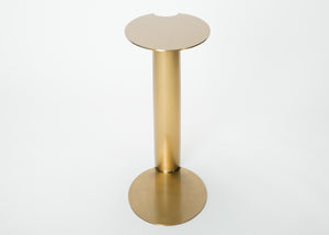 Oval Brass Nested Side Table