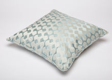 Load image into Gallery viewer, Smoky Blue Silk Pillow
