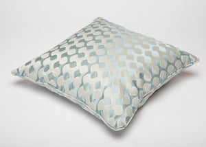 Smoky Blue Silk Pillow