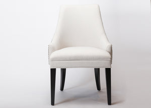 Light Grey Dining Chair, Silk Back