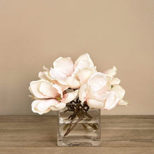 Load image into Gallery viewer, Magnolia Arrangement in Glass Vase
