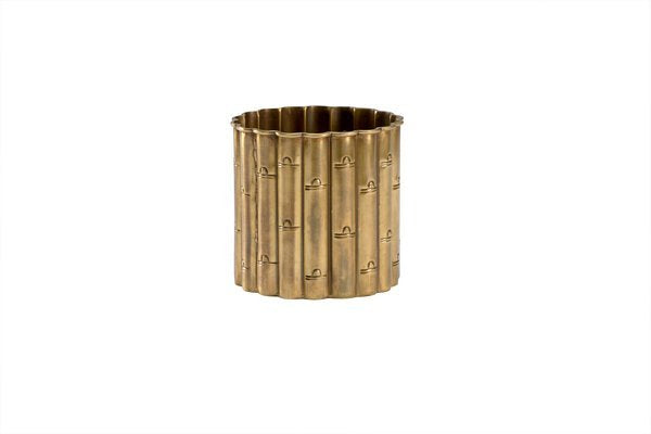Brass Bamboo Planter