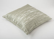 Load image into Gallery viewer, Light Green Silk Pillow with Embroidery

