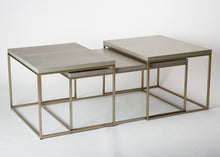 Load image into Gallery viewer, Light Grey Oak Coffee Table Set
