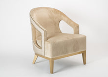 Load image into Gallery viewer, Cafe&#39; Velvet Accent Chair, Silk Back
