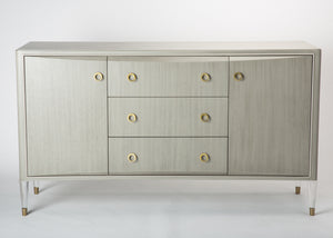 Grey Wood Side Board