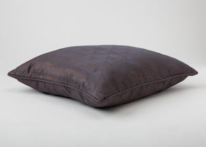 Dark Purple Pillow with Embroidery