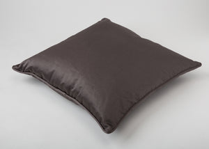 Dark Brown Silk Pillow