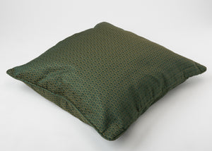 Green Pillow with Embroidery
