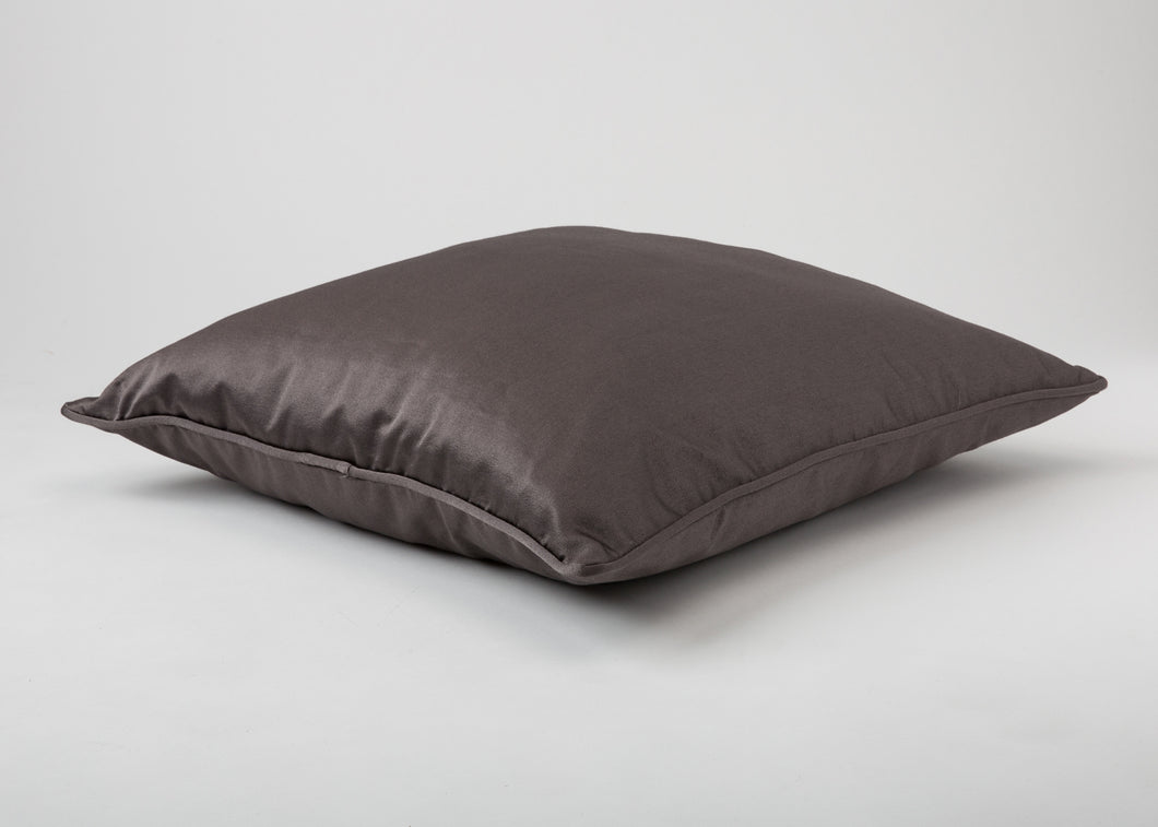 Dark Brown Silk Pillow